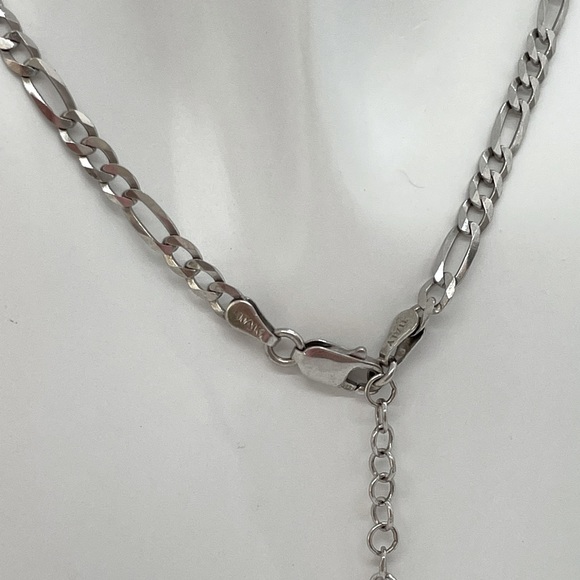 925 Sterling Silver Figaro Choker ⛓ - Picture 6 of 11